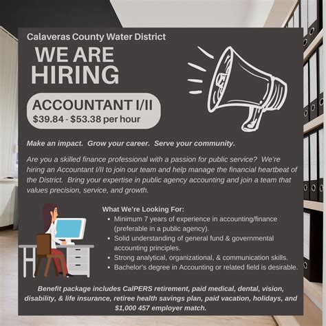 Job Opportunities - Calaveras County Water District
