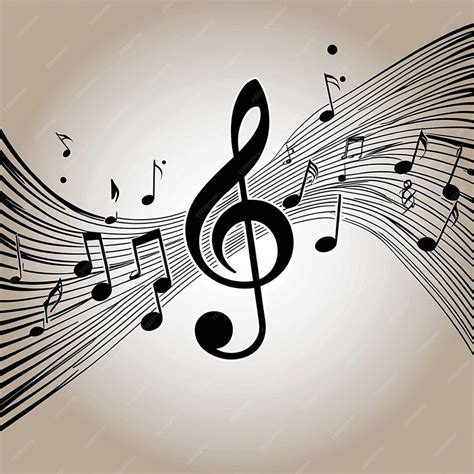 Image result for Treble Clef with Flowing Notes