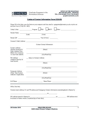 Transcript Request Form - Albert Einstein College Of Medicine - Fill ...