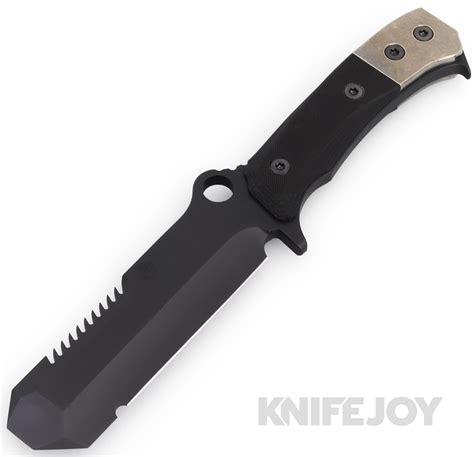 Medford Knives USMC EOD-1 3V DLC Blade with Black G10 Handles/ Black H ...