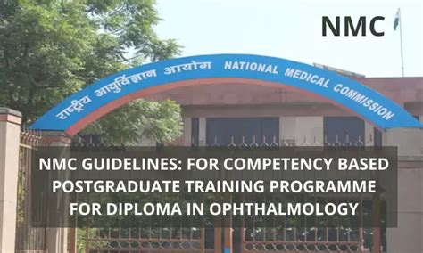 NMC Guidelines For Competency-Based Training Programme For PG Diploma ...