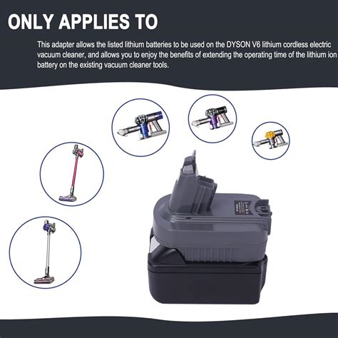 Buy Battery Adapter for Dyson V6 Lithium-ion Cordless Electric Vacuum ...
