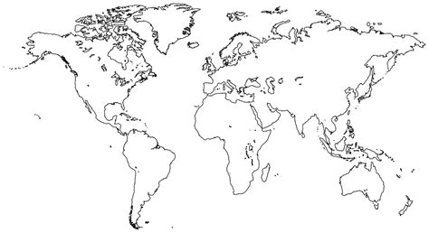 Simple World Map Without Borders 的图像结果