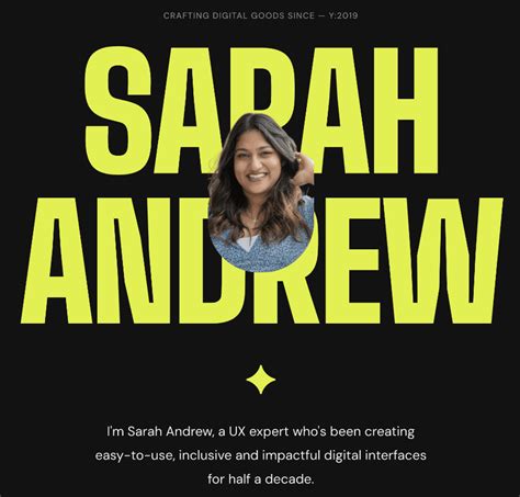 Sarah Andrew - Portfolio