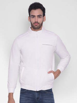 Buy CRIMSOUNE CLUB Men White Bomber Jacket Online