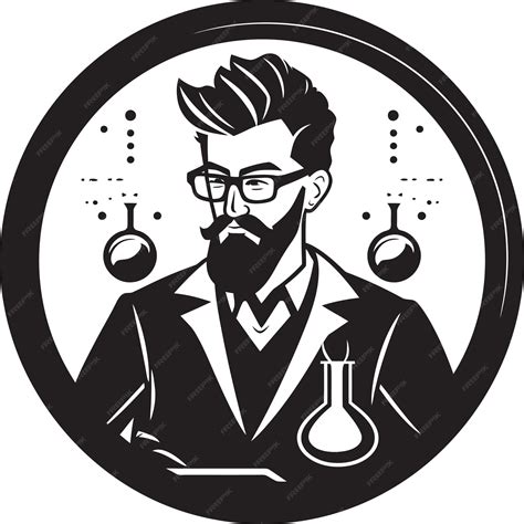 Premium Vector | Scientist silhouettes blackened vector artelegant equations black scientist vectors