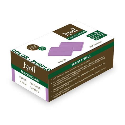 Jyoti Purple Dust Free Rectangle Tailor's Chalk & Sewing Tailor Marker ...