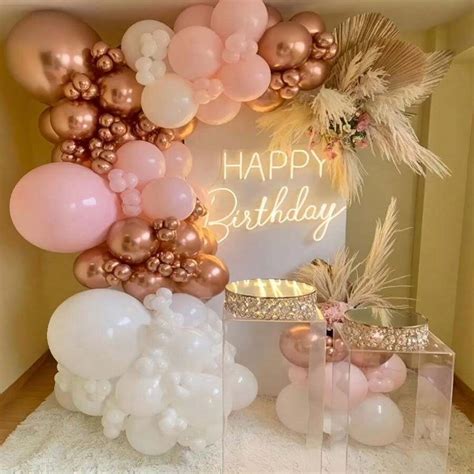NiuN 103PCS,Wedding Balloons Garland Kit Party Decorations,Pink White ...