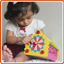 Shumee 6-in-1 Wooden House Shape Sorter Toys for Kids (1+yr) with Clock ...