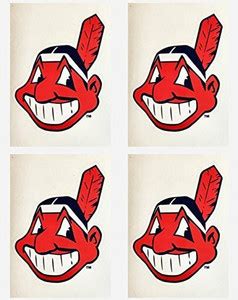 Generic 4 Cleveland Indians Team Logo Stickers Set of Four Individual ...