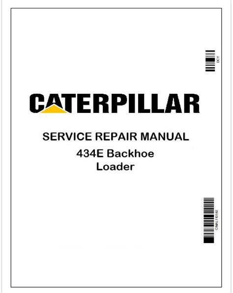Caterpillar 434E Backhoe Loader Service Manual PDF