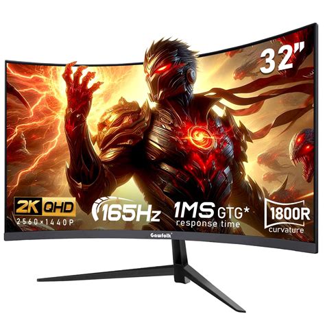 32 Inch 2k Qhd 2560 1440p 165hz Curved Gaming Monitor | Desertcart INDIA