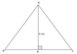 Area of an isosceles triangle is 48 cm 2 . If the altitudes ...