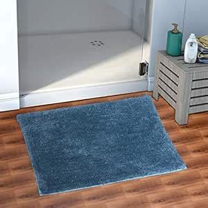 Buy AEROHAVEN Solid Modern Bath Mat (Teal, Microfiber, 50 cm x 80 cm ...
