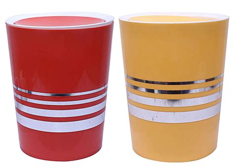 Kuber Industries Plastic 2 Pieces Swing Lid Garbage Waste Dustbin, 5 ...