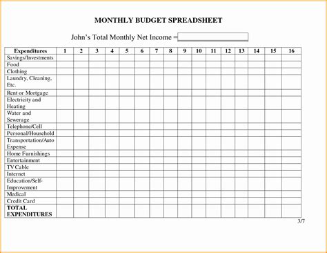 Free Rental Income And Expense Worksheet Template