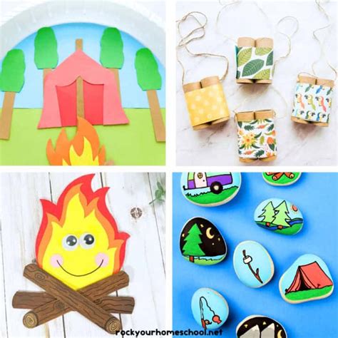Kids Camping Crafts 的图像结果