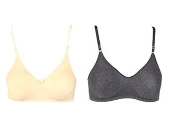 Buy Bralux Women's Cotton Hosiery T-Shirt Non-Wired Non-Padded Bra ...