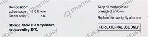 Lulican 1 % Cream (50): Uses, Side Effects, Price & Dosage | PharmEasy