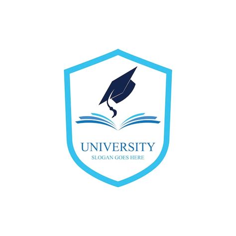 University and academy vector icons emblems or shields set for high ...