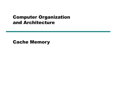 Image result for Cache Memory in Computer Architecture