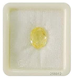Sidharth Gems Ceylon PUKRAJ Original 6.42 Carat/7.25 RATTI Yellow ...