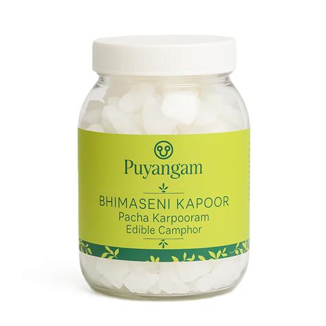Puyangam Original and Pure Pacha Karpooram | Bhimseni Kapoor | Edible ...