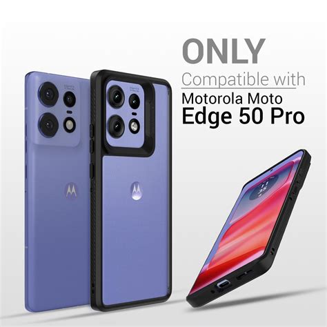 Best Moto Edge 50 Pro Back Cover Case | Impulse - Black