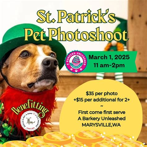 St. Patricks Day Photoshoot, A Barkery Unleashed, Marysville, 1 March ...