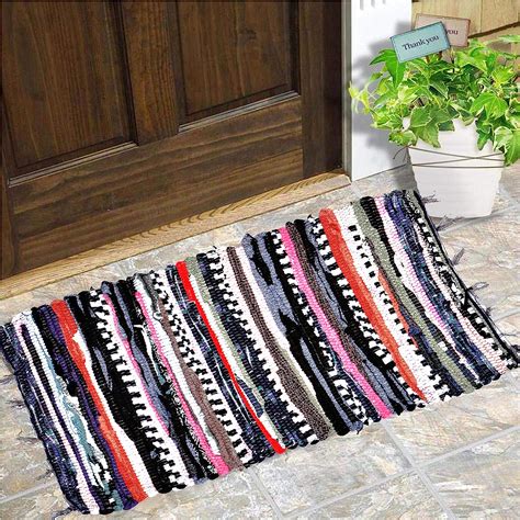 Buy Gowri Tex Cotton Floor, Door, Bath Mat, (Multicolour, Free Size: 16 ...