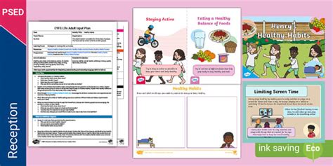 EYFS PSED Healthy Habits Plan and Resource Pack - Twinkl