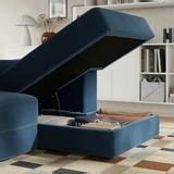 JÄTTEBO u-shaped sofa, 7-seat, with chaise longue, right with headrests ...