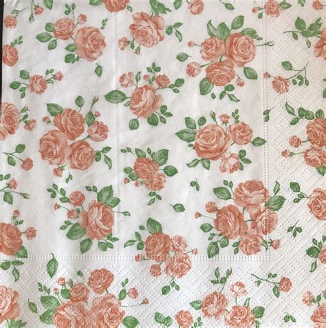 Decorative Paper napkins of yellow roses tiny | Luncheon blue little ...