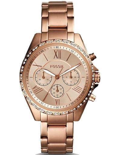 Fossil Modern Courier Chronograph Rose-Gold-Tone Stainless Steel Watch