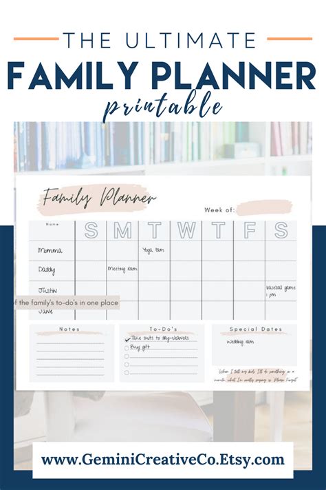 Image result for Family Planner Examples