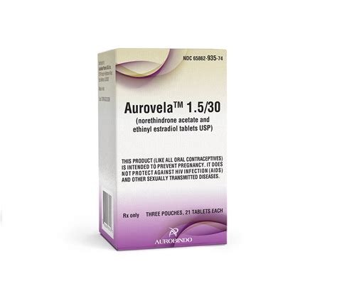 AUROVELA 1.5/30 [Norethindrone Acetate and Ethinyl Estradiol Tablets USP (1.5 mg/30 mcg) - 3x21 ...