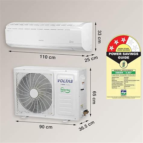 Voltas 2 Ton, 3 star Fixed Speed Split Air Conditioner 243 Vectra Plus ...