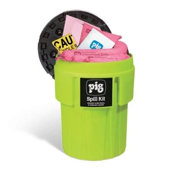PIG® HazMat Spill Kit in 246-Liter High-Visibility Container - KIT363 ...