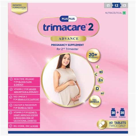 Buy TRIMACARE 2 ADVANCE PREGNANCY SUPPLEMENT FOR 2ND TRIMESTER 60 ...