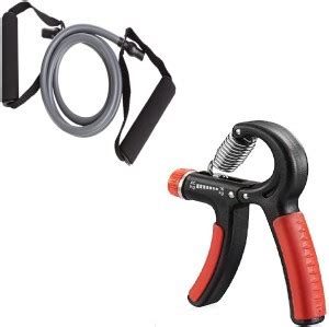 Dr Pacvu Pack 2|Hand Gripper and Single Toning Tube|Body Stretching and ...