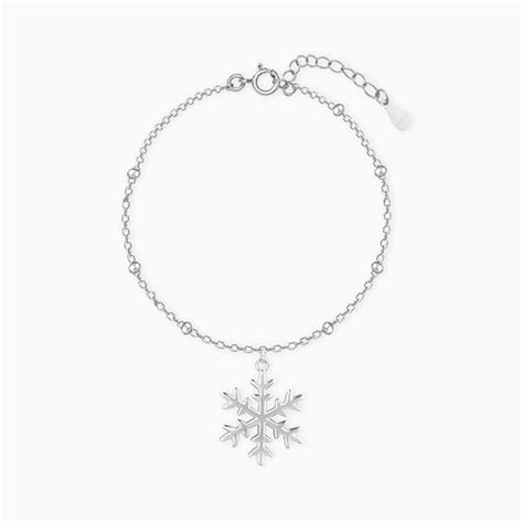 Silver Snowflake Necklace – GIVA Jewellery