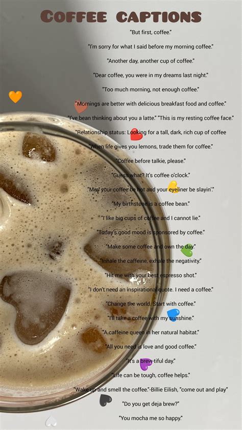Coffee cute captions ideas – Artofit