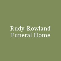 Recent Obituaries | Rudy-Rowland Funeral Home