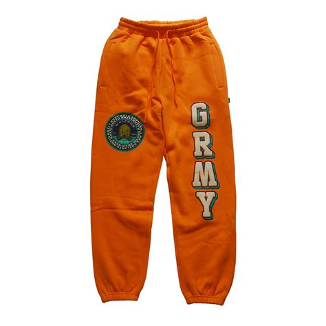 GRIMEY / HEAVY WEIGHT SWEAT PANTS -ORANGE- | THE CONTRARIAN