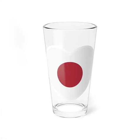 Heart Flag of Japan 1870-1999 - Pint Glass 16oz | Shop Unique Drinkware at GoMugYourself.com ...