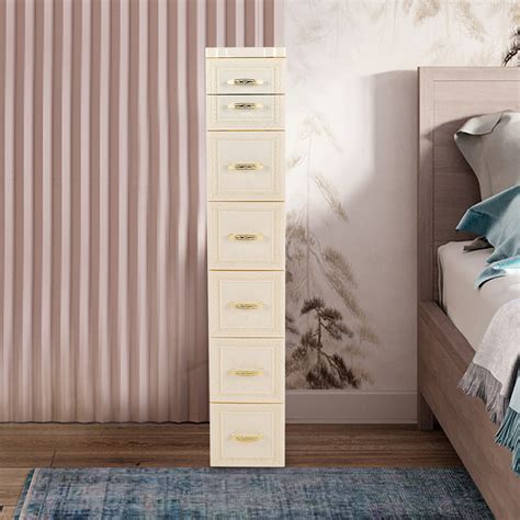 Large Capacity Bathroom Floor Cabinet Narrow Tall Slim Storage Sandwich ...