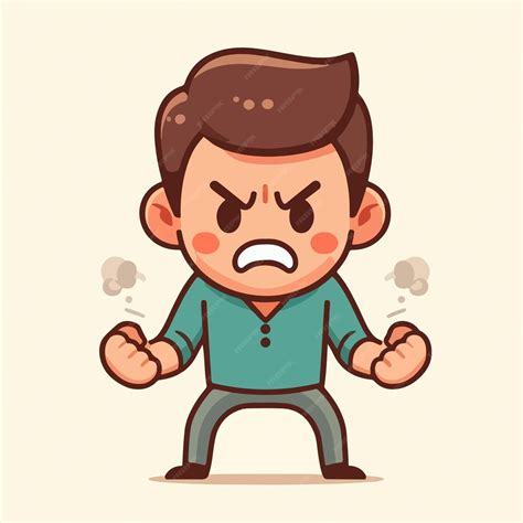 Angry expression clip art | Premium AI-generated vector