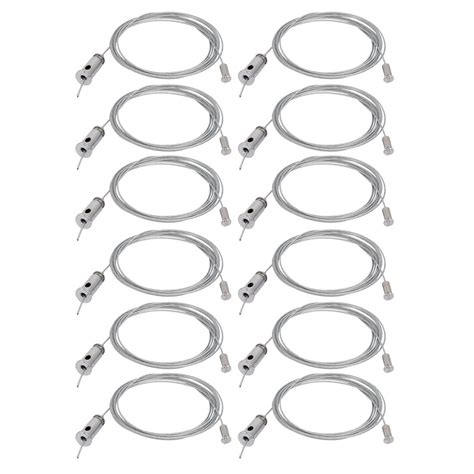 ZHuidjo 12pcs 3 Meters Lighting Suspension Cable Hanging Chain Cylinder ...