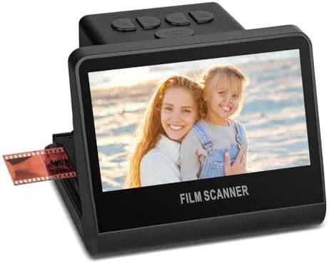 24 MP Film & Slide Scanner with Large 5 Inch LCD Screen, All-in-One ...