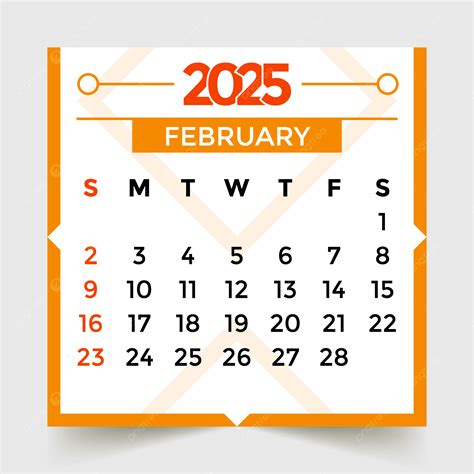 February 2025 Monthly Calendar Printable